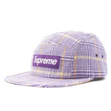 Supreme Purple Plaid Camp Cap (2015)