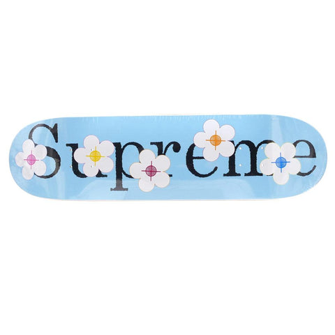 Supreme Flowers Skateboard Deck Blue