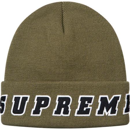 Supreme Felt Logo Beanie Olive