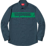 Supreme Racing Logo Work Shirt Navy