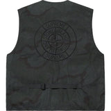 Supreme/Stone Island Camo Cargo Vest Black Camo