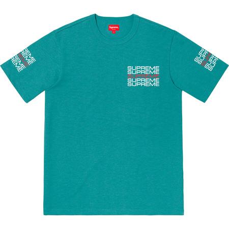 Supreme Stack Logo Tee Dusty Teal