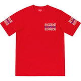 Supreme Stack Logo Tee Red