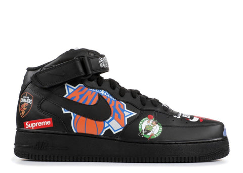 Air Force 1 Mid Supreme NBA Black