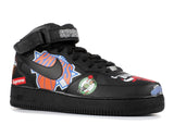 Air Force 1 Mid Supreme NBA Black Alternative View 2