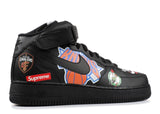 Air Force 1 Mid Supreme NBA Black Alternative View 3