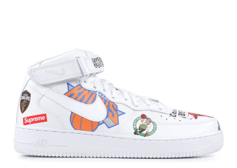 Air Force 1 Mid Supreme NBA White