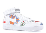 Air Force 1 Mid Supreme NBA White Alternative View 1