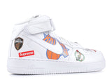 Air Force 1 Mid Supreme NBA White Alternative View 2