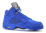 Jordan 5 Retro Blue Suede Alternative View 1
