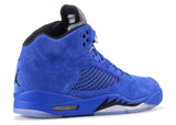 Jordan 5 Retro Blue Suede Alternative View 2