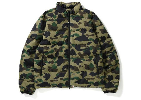 A Bathing Ape Gore-tex Green 1st Camo Down Jacket