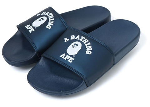 A Bathing Ape Navy College Logo Slides