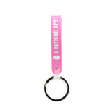 A Bathing Ape Pink Rubber Loop Keychain