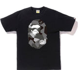 A Bathing Ape Splinter Camo Big Ape Head Tee Black