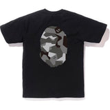 A Bathing Ape Splinter Camo Big Ape Head Tee Black