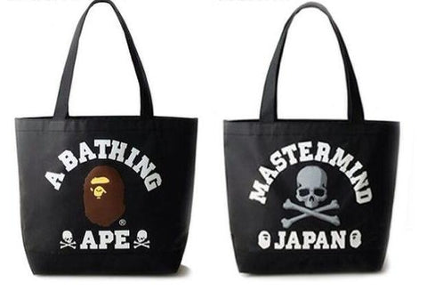 A Bathing Ape X Mastermind Japan Tote Bag Black