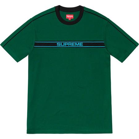 Supreme Chest Stripe Logo S/S Top Dark Green