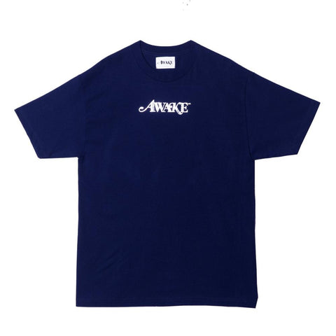 Awake Metallic Foil Logo Blue Tee