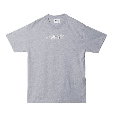 Awake Metallic Foil Logo Grey Tee