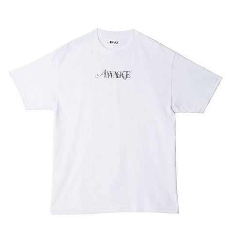 Awake Metallic Foil Logo White Tee