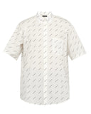 Balenciaga All Over Poplin Shirt White