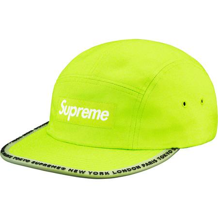 Supreme Worldwide Visor Tape Camp Cap Lime