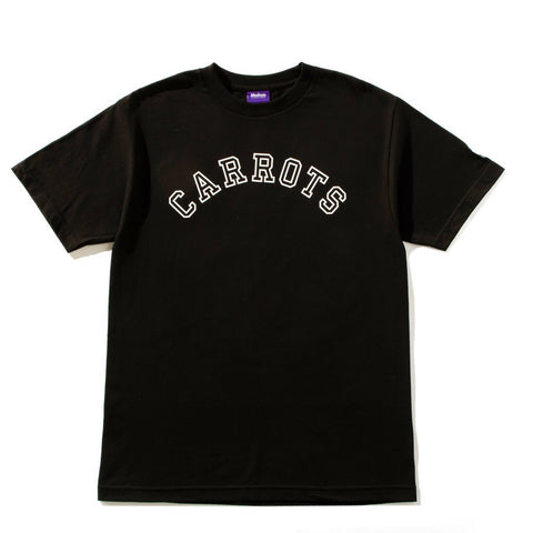 Carrots Black Collegiate Wordmark Tee