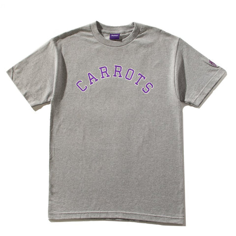 Carrots Grey Collegiate Wordmark Tee