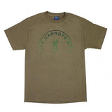 Carrots Olive Faded Circle Logo T-Shirt