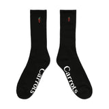 Carrots Wordmark Crew Socks Black