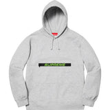 Supreme Zip Poucjh Hooded Sweatshirt Grey