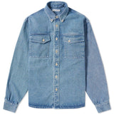 Gosha Rubchinskiy Mens Bleached Denim Shirt