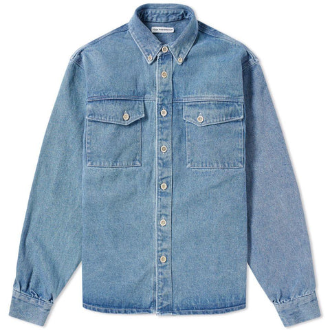 Gosha Rubchinskiy Mens Bleached Denim Shirt