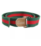 Gucci Webbed Belt Green/Red
