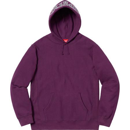 Supreme Sequin Arc Hooded Sweatshirt Eggplant