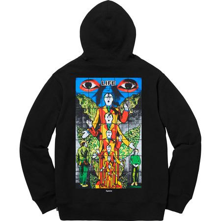 Supreme Gilbert & George LIFE Hooded Sweatshirt Black2