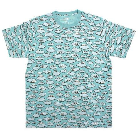 KAWS Uniqlo Clouds Tee Blue