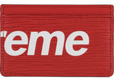 Louis Vuitton x Supreme Porte Carte Simple Epi Red