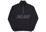 Palace Half Way Track Top Black