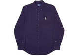 Authentic Palace Ralph Lauren BD Shirt Pieced Flannel Palazzo Purple