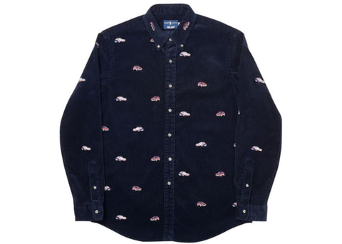 Authentic Palace Ralph Lauren Embroidered Cord GTI Shirt Aviator Navy