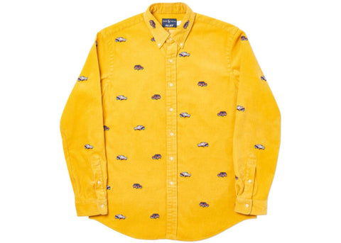 Authentic Palace Ralph Lauren Embroidered Cord GTI Shirt Palazzo Yellow