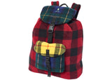 Authentic Palace Ralph Lauren Fleece Backpack Glen Plaid/Yellow/Buffalo