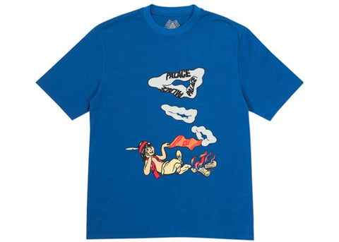 Palace Smoke Sig T-Shirt Blue