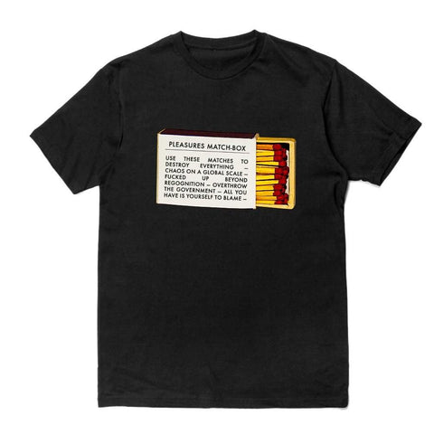 Pleasures Black Matchbox T-Shirt