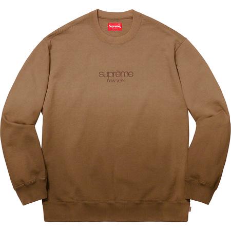 Supreme Dipped Crewneck Brown