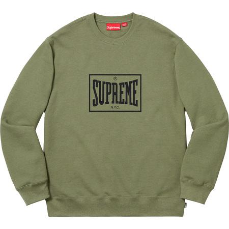 Supreme Warm Up Crewneck Light Olive