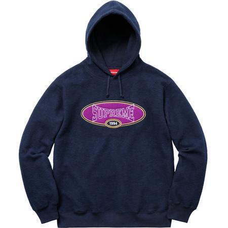 Supreme Reverse Fleece Hoodie Navy