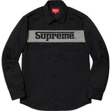 Supreme Racing Logo Work Shirt Black